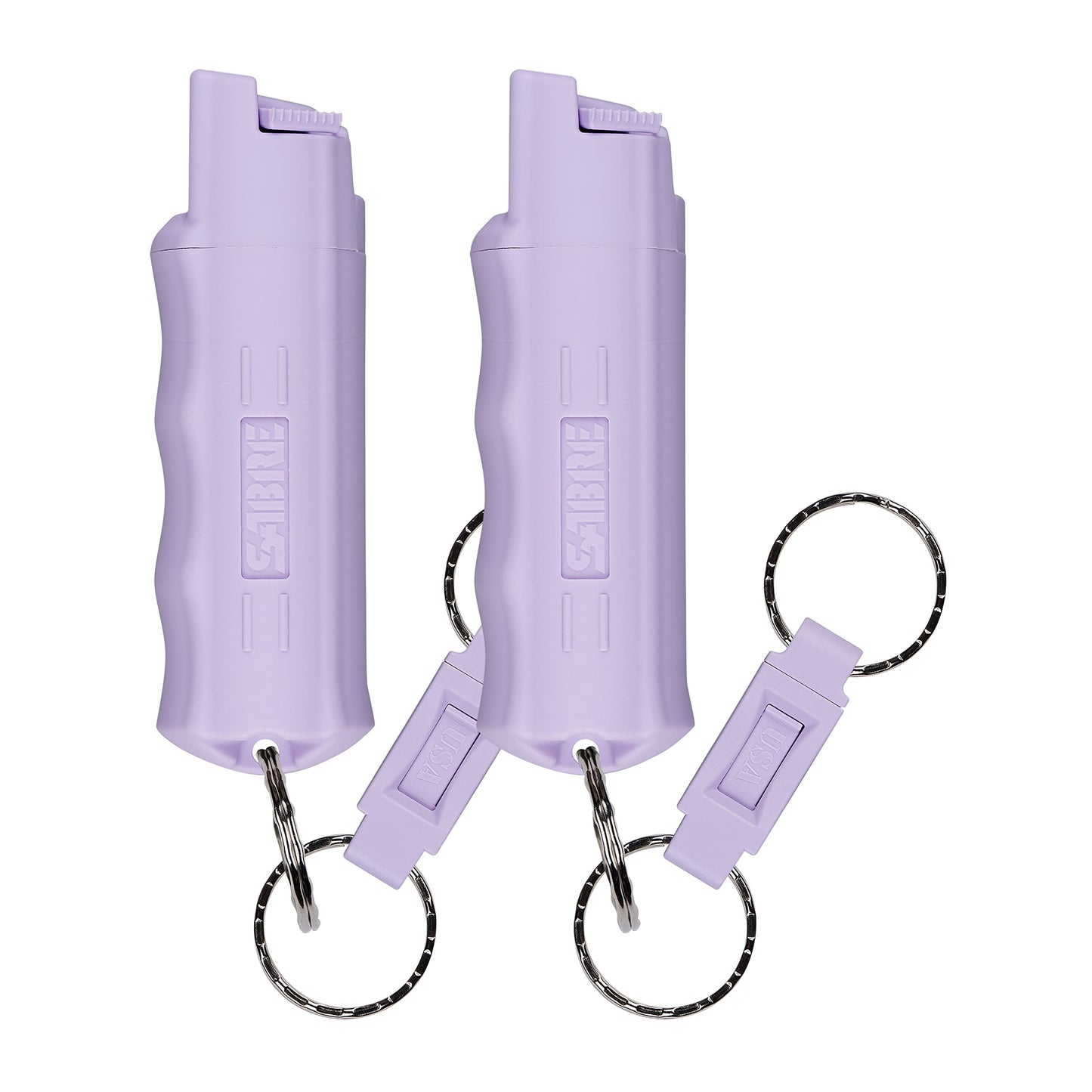 SABRE Pepper Spray, Maximum Police Strength OC Spray, Quick Release Keychain for Easy Carry and Fast Access, Finger Grip for More Accurate and Faster Aim, 0.54 fl oz, Secure and Easy to Use Safety