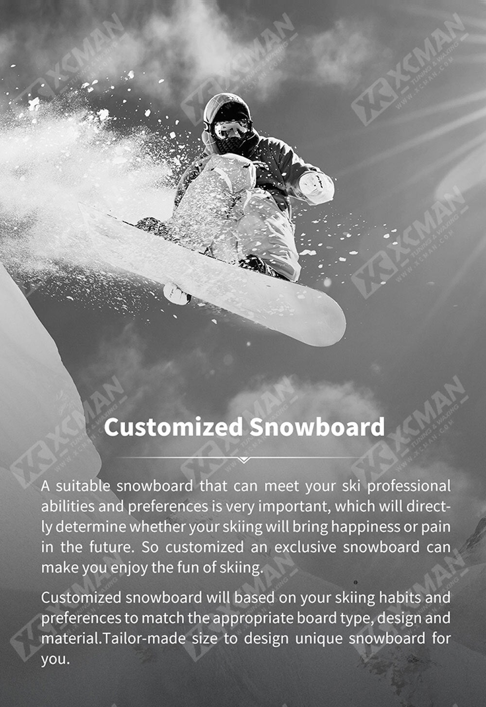 Snowboard ASPECT style Black and white line with your logo CUSTOM SNOWBOARD OEM MANUFACTURER LOW MOQ