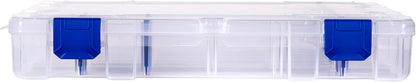 Flambeau Outdoors 4007 Fishing Tackle Box - Includes 12 Dividers, 24 Compartments, Clear Tackle Box Fishing Lure Organizer, Tuff Tainer Tackle Box with Zerust Anti-Rust Dividers