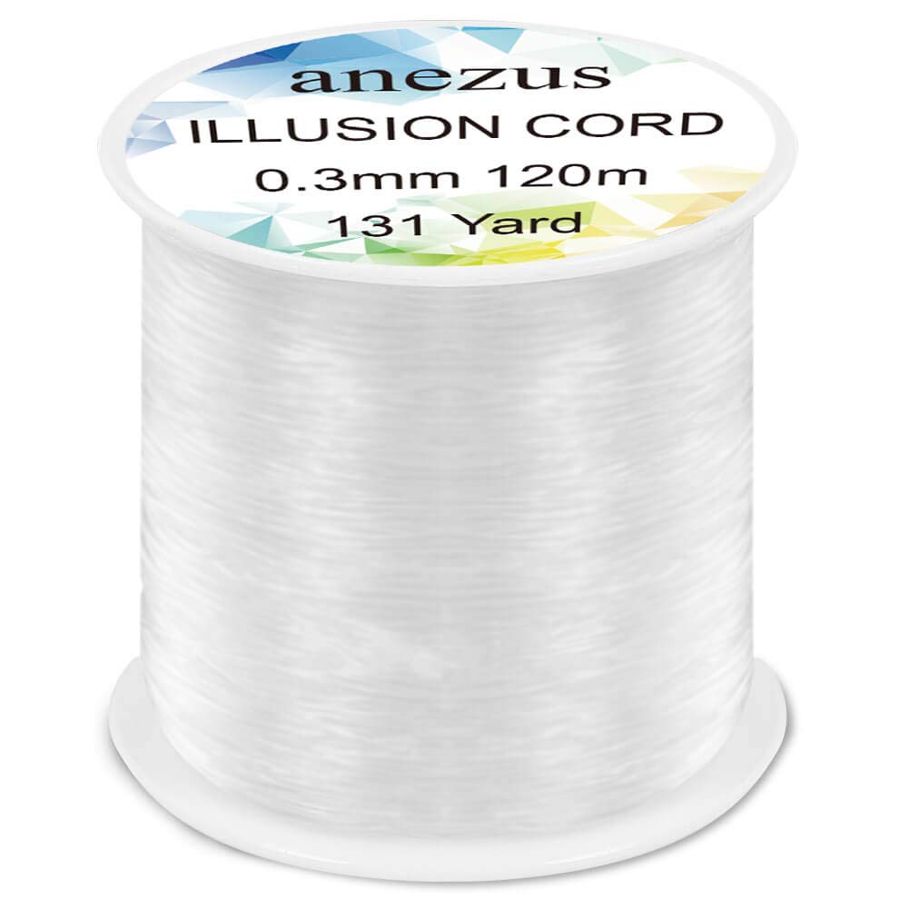 Anezus Fishing Wire for Hanging, Clear Fishing Line Invisible String Strong Monofilament Line for Hanging Decorations and Crafts