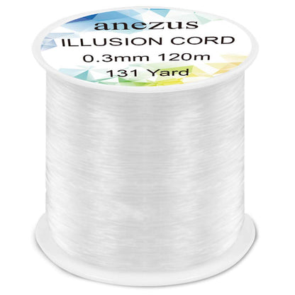 Anezus Fishing Wire for Hanging, Clear Fishing Line Invisible String Strong Monofilament Line for Hanging Decorations and Crafts