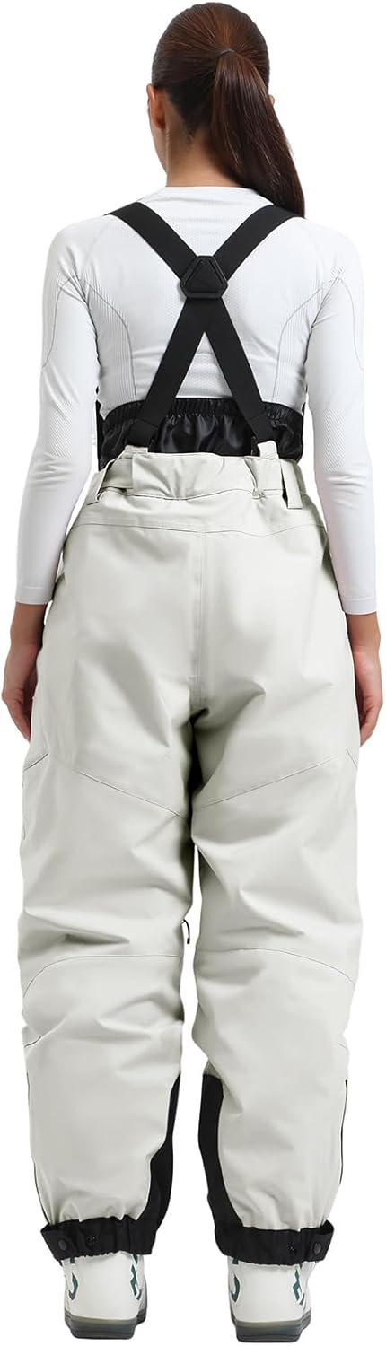 GSOU SNOW Men Snow Bibs Women Baggy Ski Pants Snowboard Overall Insulated Waterproof Windproof Warm Winter