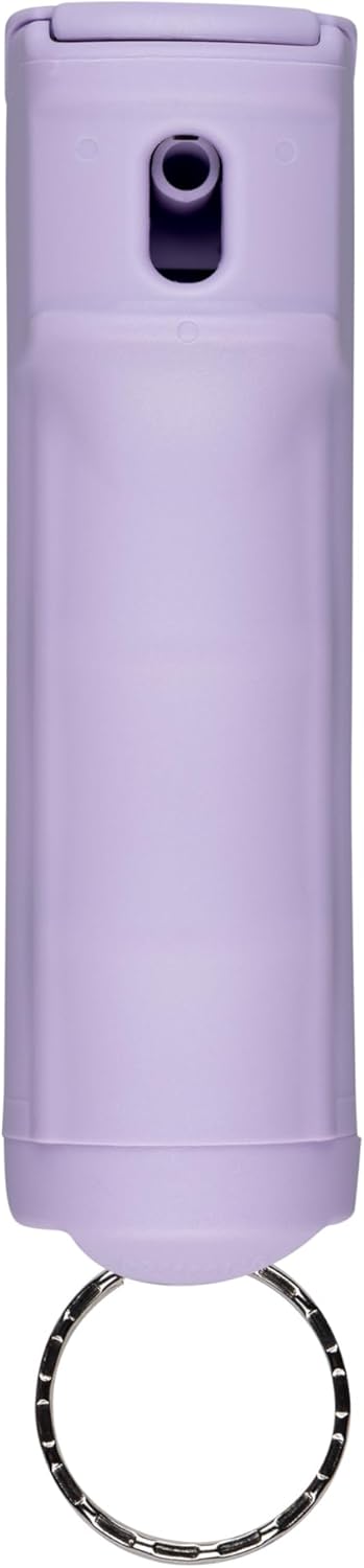 SABRE Pepper Spray & 2-in-1 Stun Gun with Flashlight, Self Defense Kit, Fast Flip Top Safety, Finger Grip for Better & Faster Aim, Painful 1.60 µC Charge, 120 Lumen LED Light, Rechargeable, 0.54 fl oz