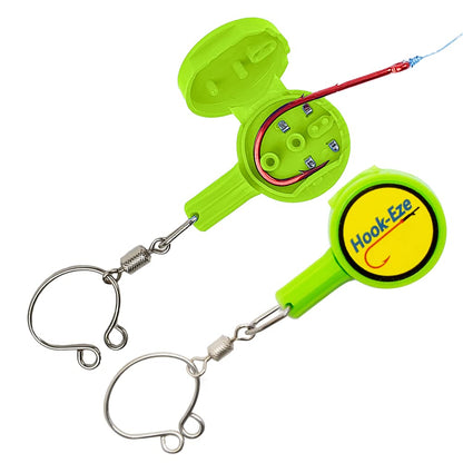 HOOK-EZE Fishing Knot Tying Tool | Protect from Fish Hooks | Tie Fishing Knots Easily | Cool Gadgets for Fishermen | Ice Fly Fishing | Fishing Accessories for Beginner Anglers | Nail Knot Tool