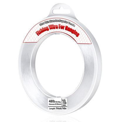 Clear Fishing Wire, Acejoz 656FT Fishing Line Clear Invisible Hanging Wire Strong Nylon String Supports 40 Pounds for Balloon Garland Hanging Decorations