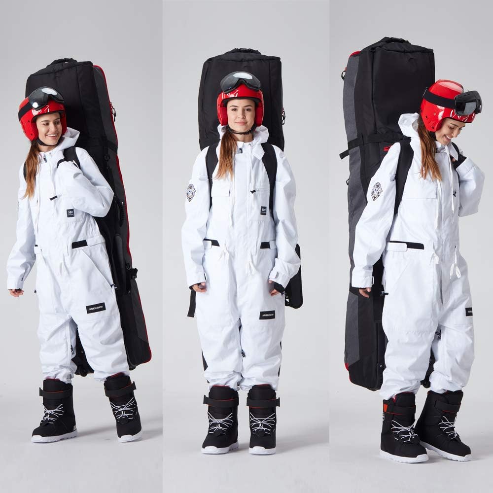 XCMAN Roller Snowboard Bag with Wheels,Adjustable Length,Extra Long/Wide/Deep,Waterproof - with Protection Ribs 140L
