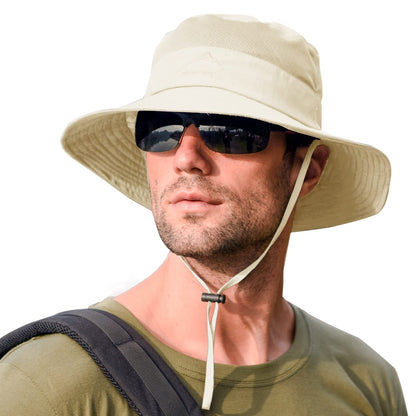 Sun Hats for Men Women Fishing Hat UPF 50+ Breathable Wide Brim Summer UV Protection Hat
