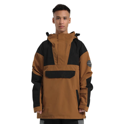 GSOU SNOW Men Ski Jacket Snowboard Coat for Winter Outdoor Sports Waterproof Windproof Snow Pullover Hooded Warm