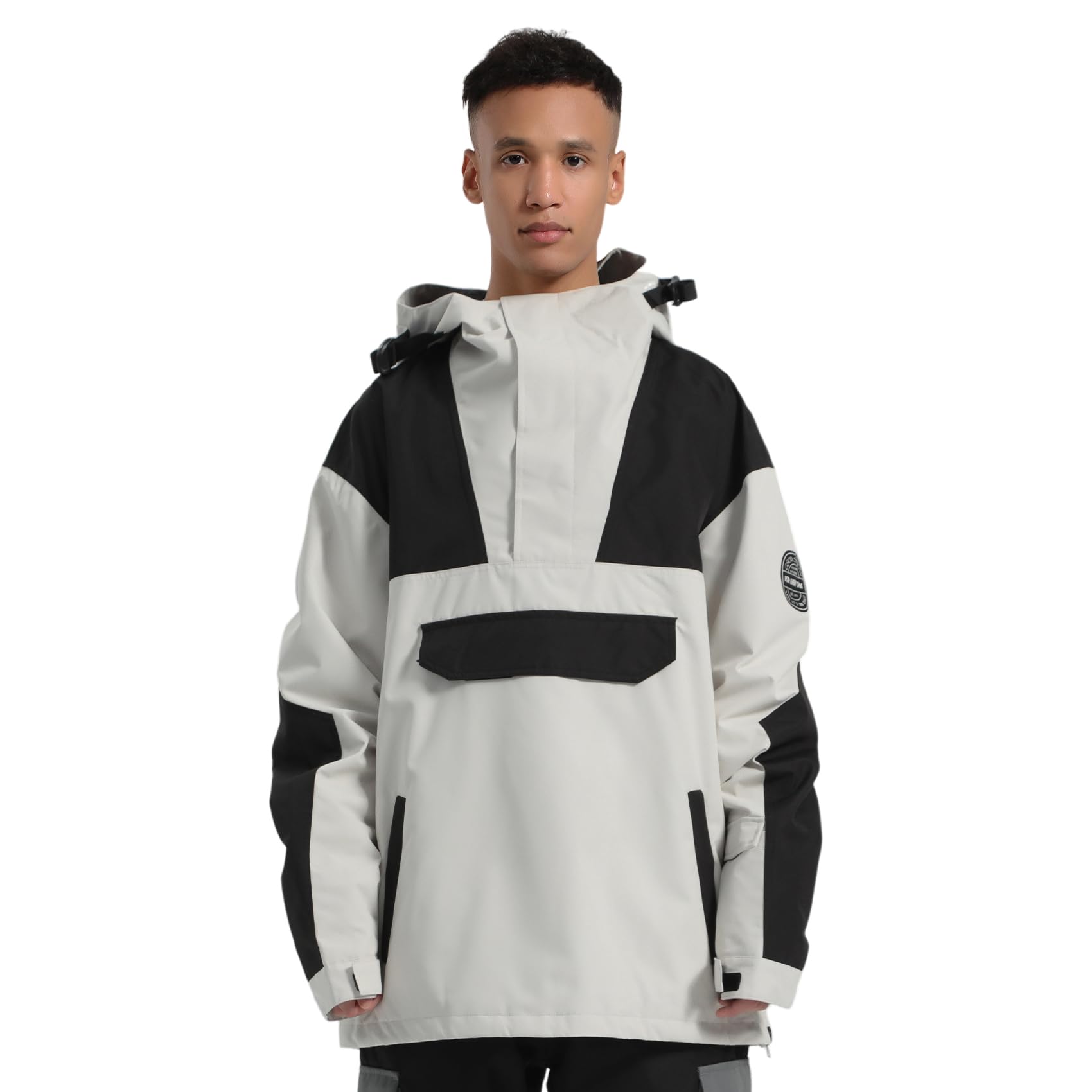 GSOU SNOW Men Ski Jacket Snowboard Coat for Winter Outdoor Sports Waterproof Windproof Snow Pullover Hooded Warm