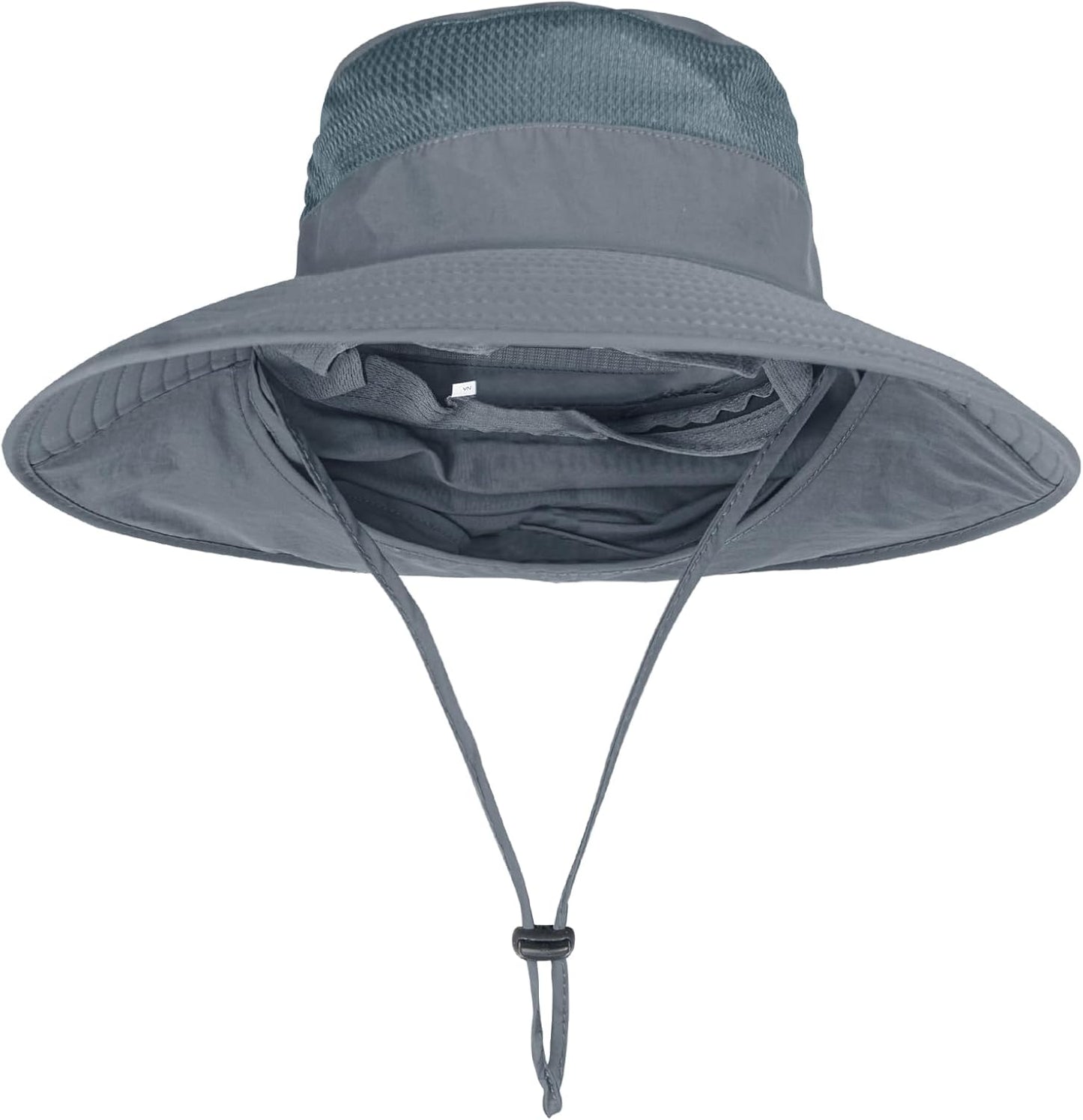 Sun Hats for Men Women Fishing Hat UPF 50+ Breathable Wide Brim Bucket Hats Summer UV Protection Safari Hat with Neck Flap