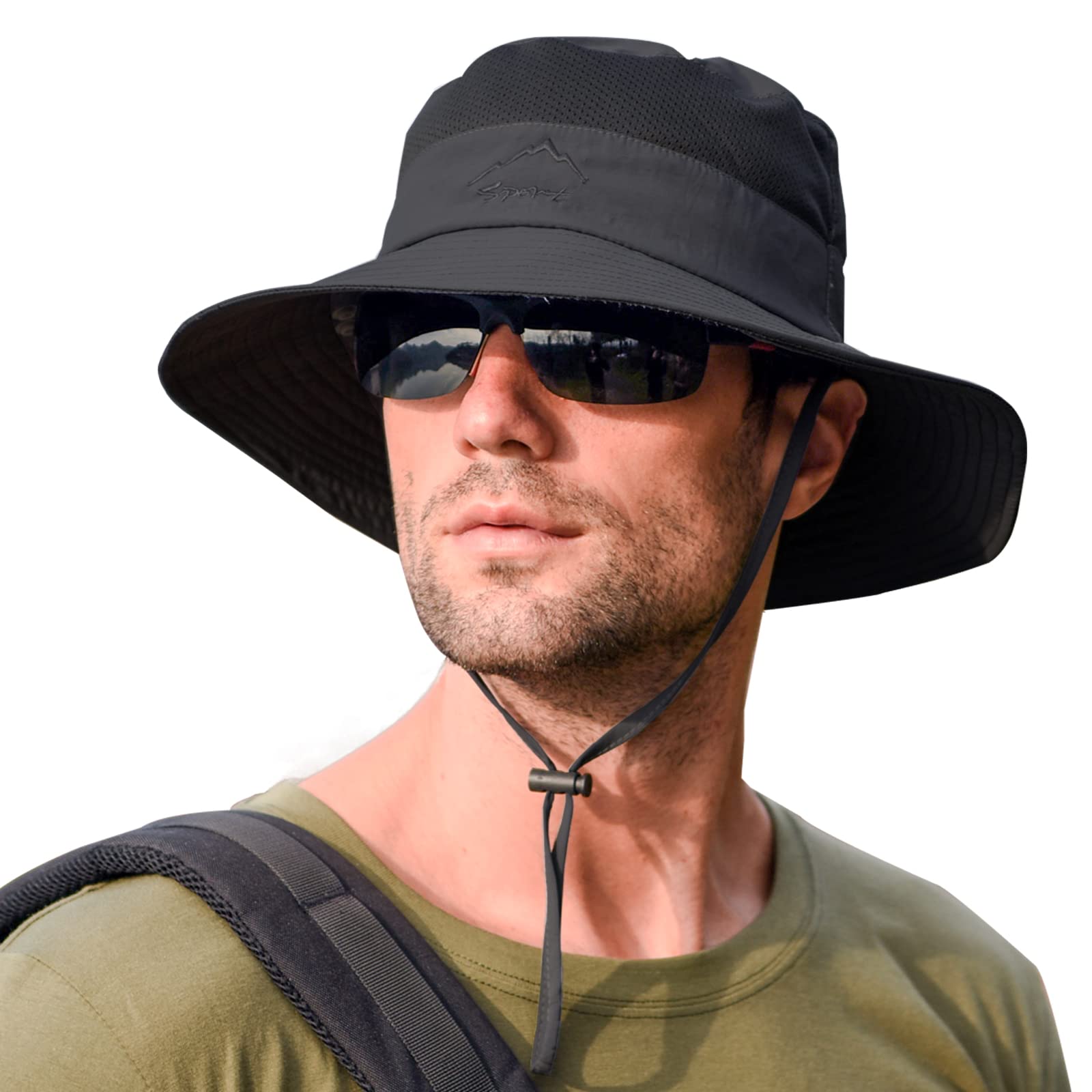 Sun Hats for Men Women Fishing Hat UPF 50+ Breathable Wide Brim Summer UV Protection Hat