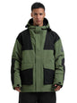 GSOU SNOW Men Ski Jacket Snowboard Coat for Winter Outdoor Sports Waterproof Windproof Snow Pullover Hooded Warm