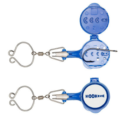 HOOK-EZE Fishing Knot Tying Tool | Protect from Fish Hooks | Tie Fishing Knots Easily | Cool Gadgets for Fishermen | Ice Fly Fishing | Fishing Accessories for Beginner Anglers | Nail Knot Tool
