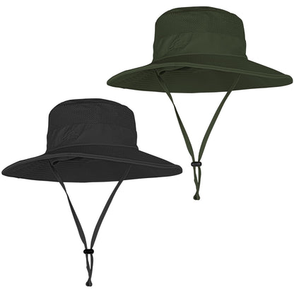 Sun Hats for Men Women Fishing Hat UPF 50+ Breathable Wide Brim Summer UV Protection Hat