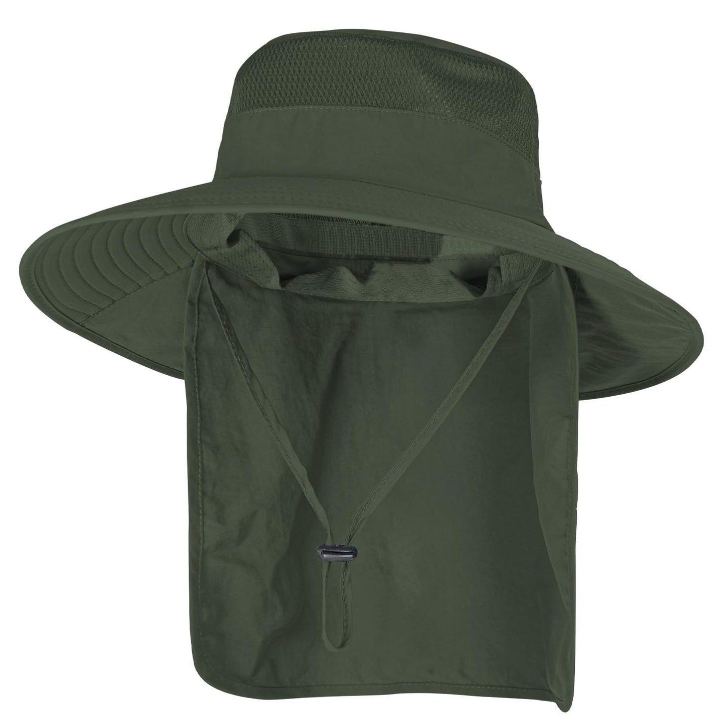 Sun Hats for Men Women Fishing Hat UPF 50+ Breathable Wide Brim Bucket Hats Summer UV Protection Safari Hat with Neck Flap