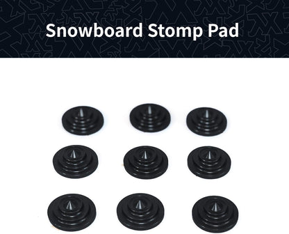 XCMAN 4 Layer-Cone Studs Dia 7.87 Inch Aluminum Snowboard Stomp Pad - 9pcs