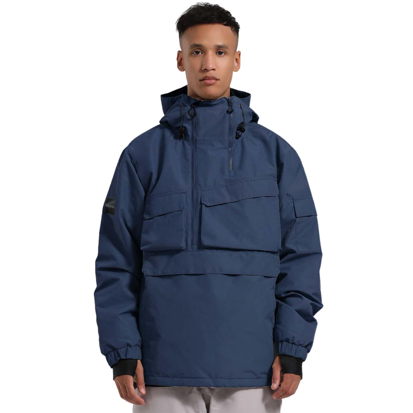 GSOU SNOW Men Ski Jacket Snowboard Coat for Winter Outdoor Sports Waterproof Windproof Snow Pullover Hooded Warm