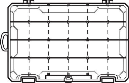 Flambeau Outdoors 4007 Fishing Tackle Box - Includes 12 Dividers, 24 Compartments, Clear Tackle Box Fishing Lure Organizer, Tuff Tainer Tackle Box with Zerust Anti-Rust Dividers