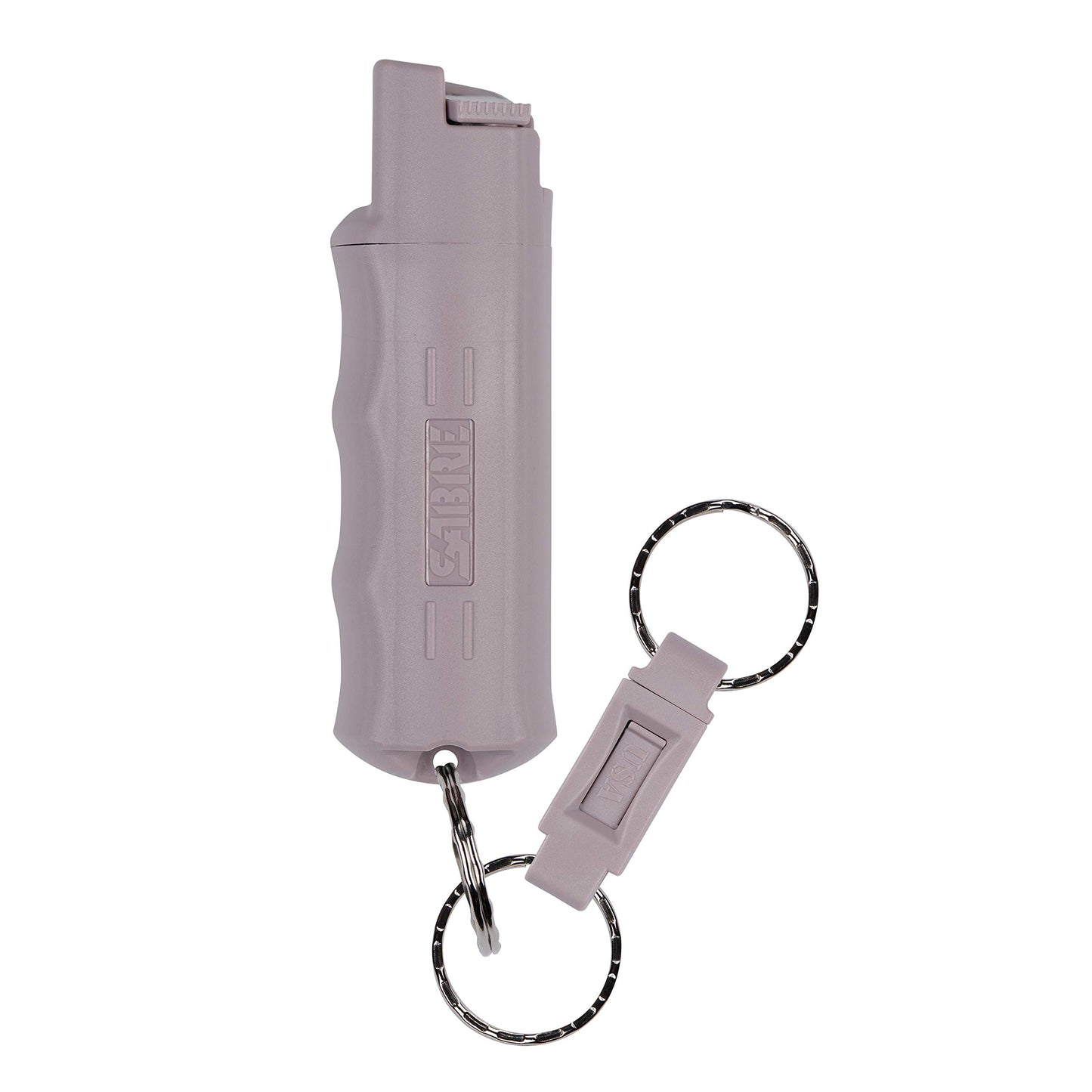 SABRE Pepper Spray, Quick Release Keychain for Easy Carry and Fast Access, Finger Grip for More Accurate and Faster Aim, Maximum Police Strength OC Spray, 0.54 fl oz, Secure and Easy to Use Safety