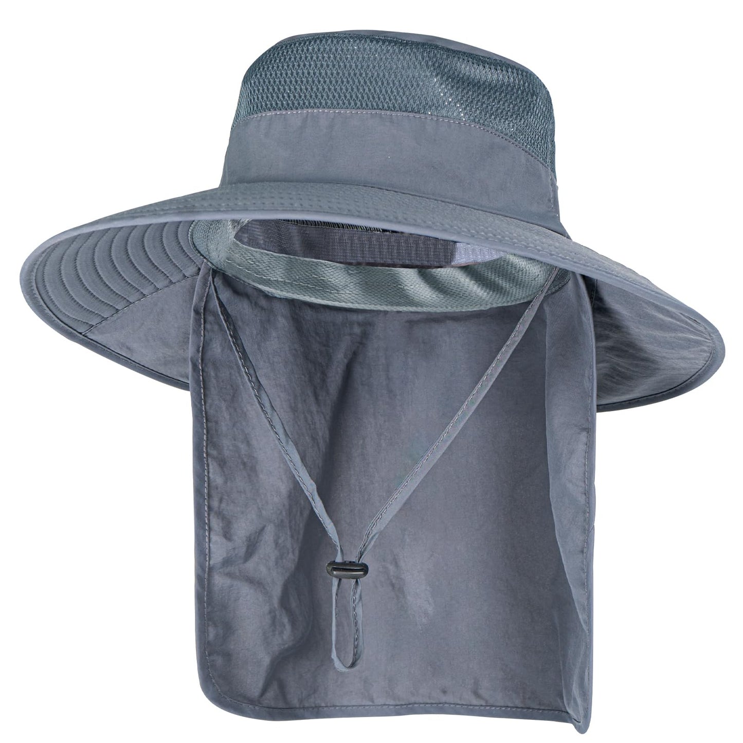 Sun Hats for Men Women Fishing Hat UPF 50+ Breathable Wide Brim Bucket Hats Summer UV Protection Safari Hat with Neck Flap