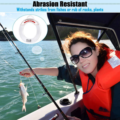 Clear Fishing Wire, Acejoz 656FT Fishing Line Clear Invisible Hanging Wire Strong Nylon String Supports 40 Pounds for Balloon Garland Hanging Decorations