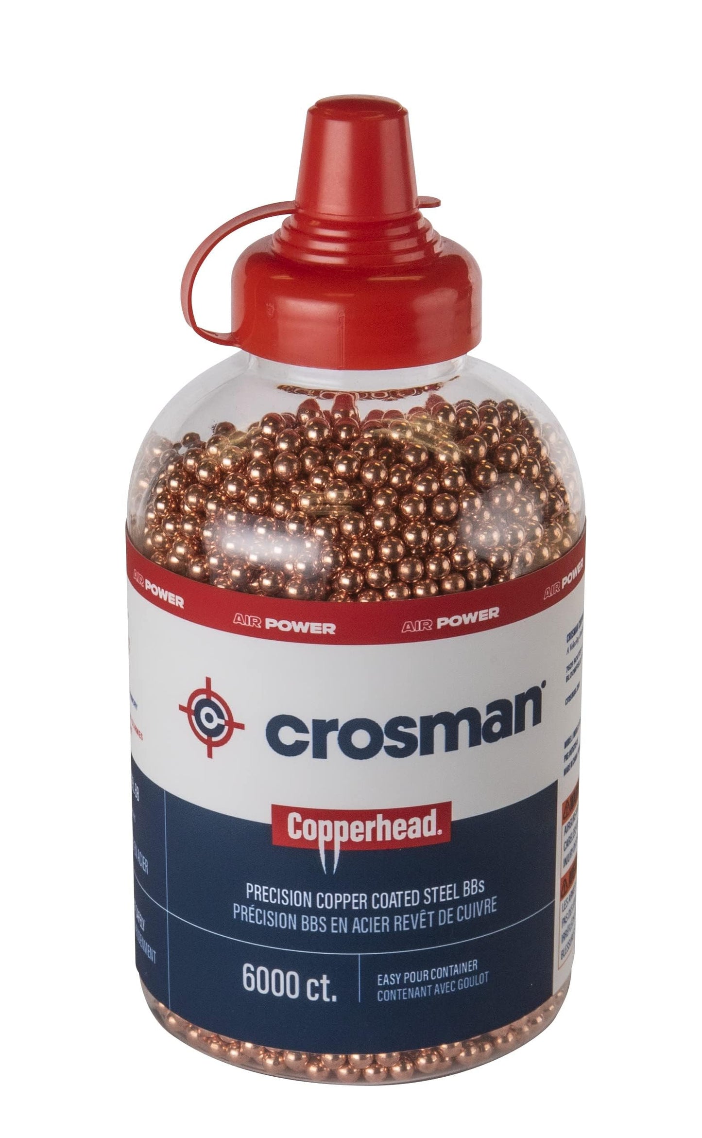 Crosman Copperhead 4.5mm Copper Coated BBs In EZ-Pour Bottle For BB Air Pistols And BB Air Guns