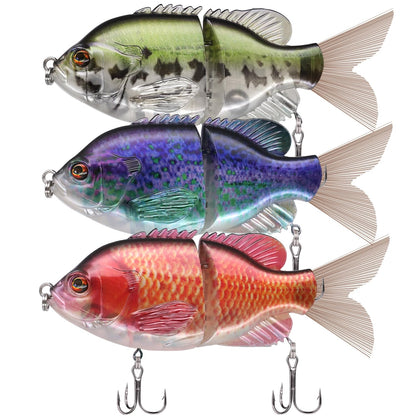 TRUSCEND Swimmax for Freshwater and Saltwater, Lifelike Fishing Lures for Bass Trout Crappie Walleye Pike Bluegill Salmon, Swimbait for Bass Fishing, Amazing Fishing Gear Gifts for Family Fishing