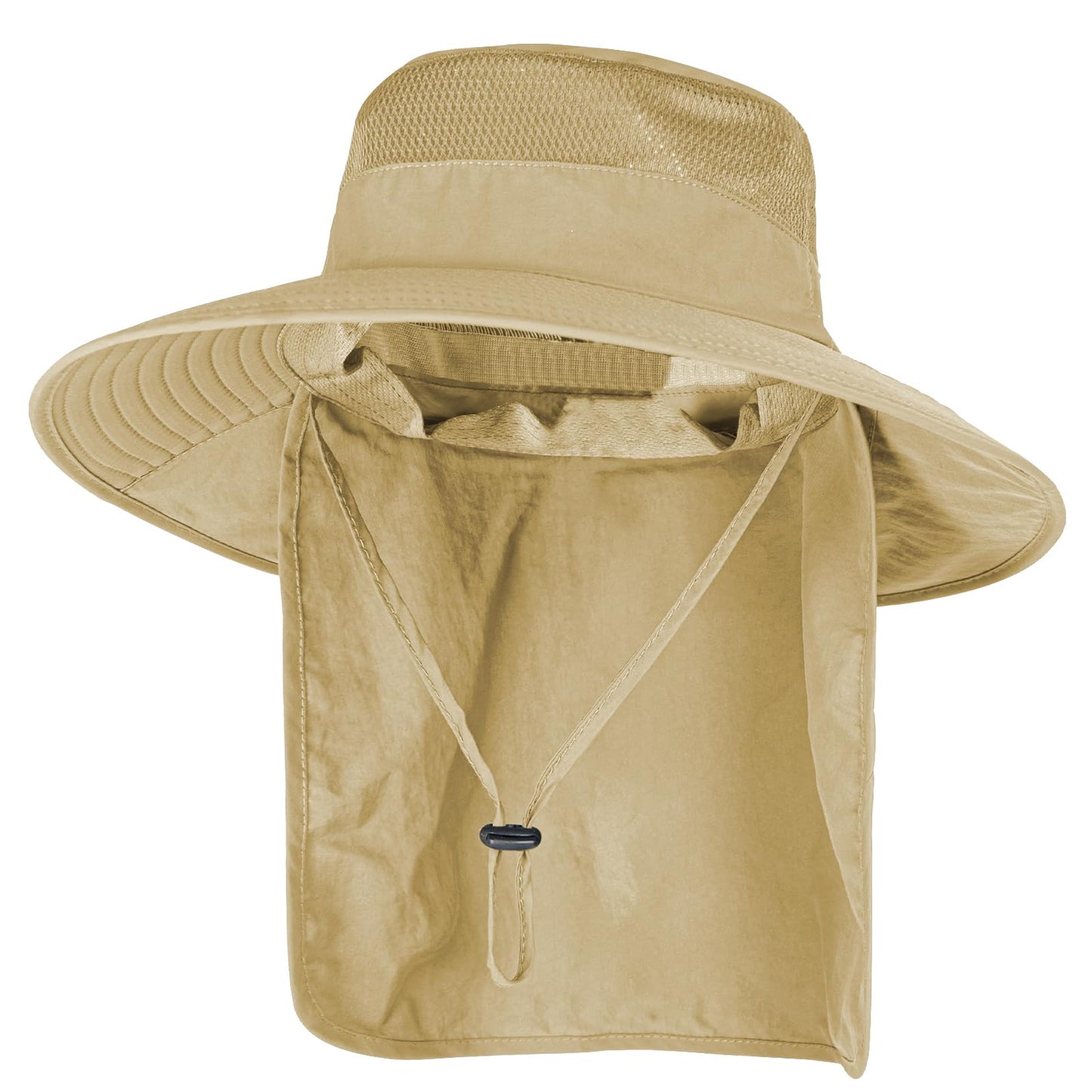 Sun Hats for Men Women Fishing Hat UPF 50+ Breathable Wide Brim Bucket Hats Summer UV Protection Safari Hat with Neck Flap
