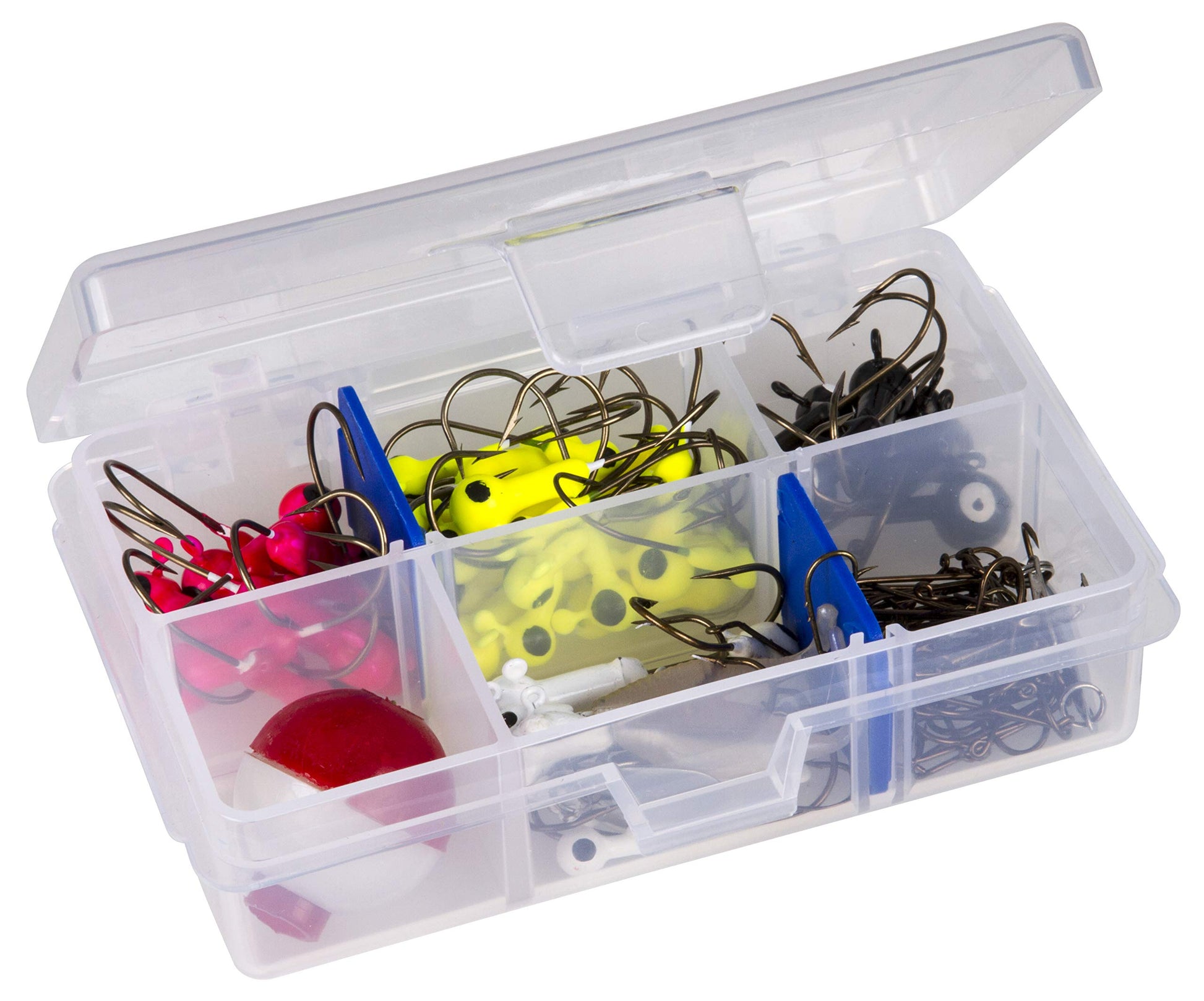 Flambeau Outdoors 4007 Fishing Tackle Box - Includes 12 Dividers, 24 Compartments, Clear Tackle Box Fishing Lure Organizer, Tuff Tainer Tackle Box with Zerust Anti-Rust Dividers