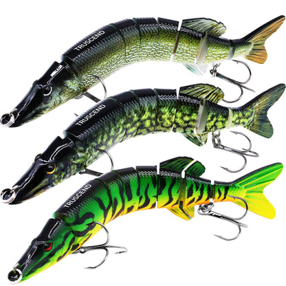 TRUSCEND Swimmax for Freshwater and Saltwater, Lifelike Fishing Lures for Bass Trout Crappie Walleye Pike Bluegill Salmon, Swimbait for Bass Fishing, Amazing Fishing Gear Gifts for Family Fishing