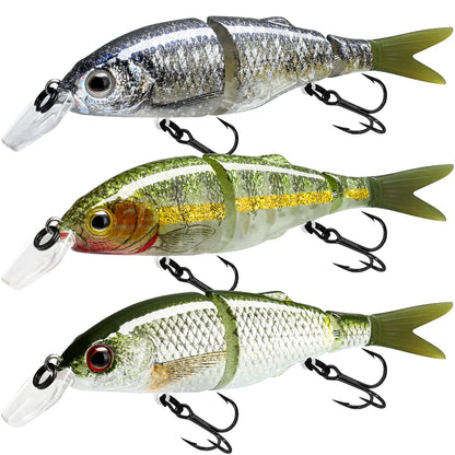 TRUSCEND Swimmax for Freshwater and Saltwater, Lifelike Fishing Lures for Bass Trout Crappie Walleye Pike Bluegill Salmon, Swimbait for Bass Fishing, Amazing Fishing Gear Gifts for Family Fishing