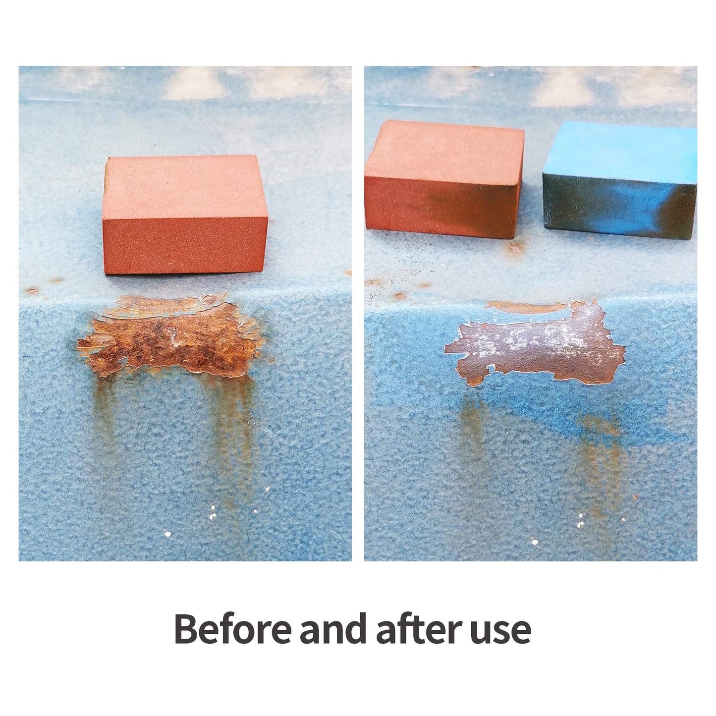 XCMAN Grinding Rubber Gummy Abrasive Block Stone Removes Rust and Burrs - 60 Grit Coarse and 150 Grit Fine-2pcs