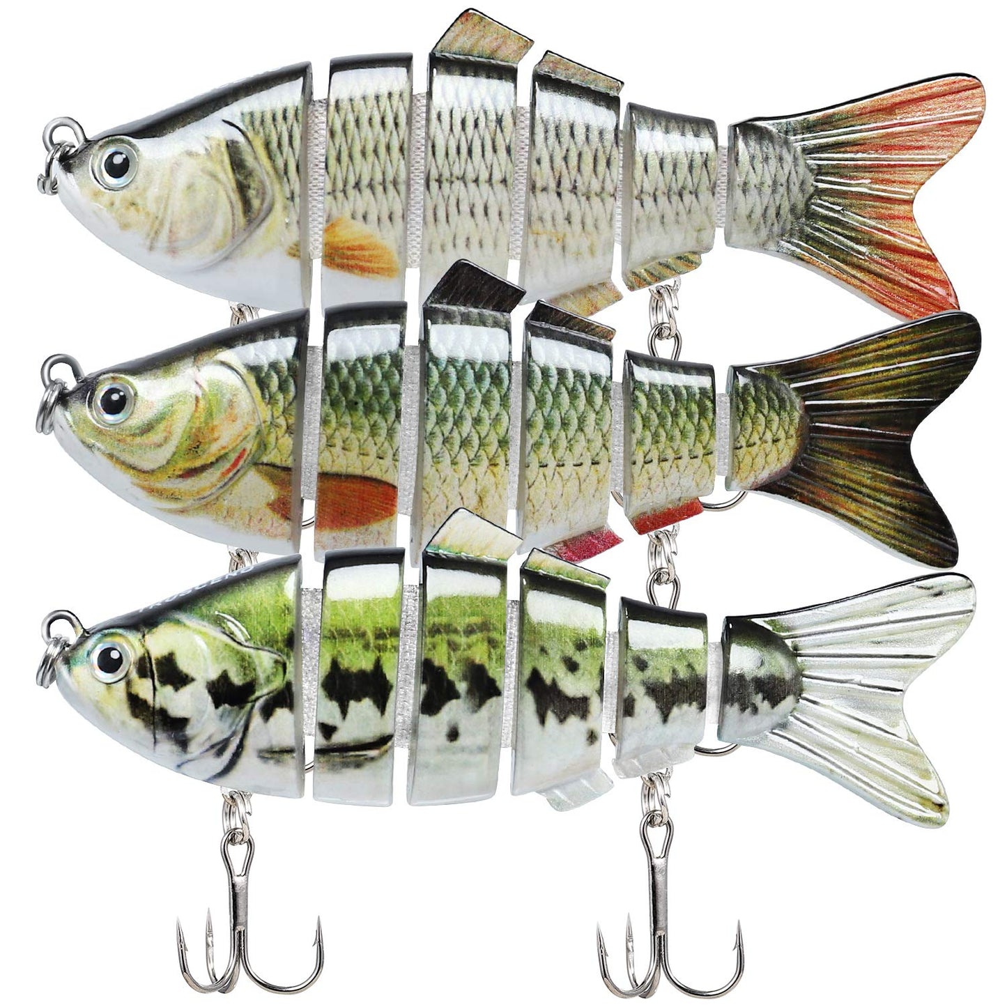 TRUSCEND Swimmax for Freshwater and Saltwater, Lifelike Fishing Lures for Bass Trout Crappie Walleye Pike Bluegill Salmon, Swimbait for Bass Fishing, Amazing Fishing Gear Gifts for Family Fishing