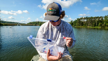 Flambeau Outdoors 4007 Fishing Tackle Box - Includes 12 Dividers, 24 Compartments, Clear Tackle Box Fishing Lure Organizer, Tuff Tainer Tackle Box with Zerust Anti-Rust Dividers