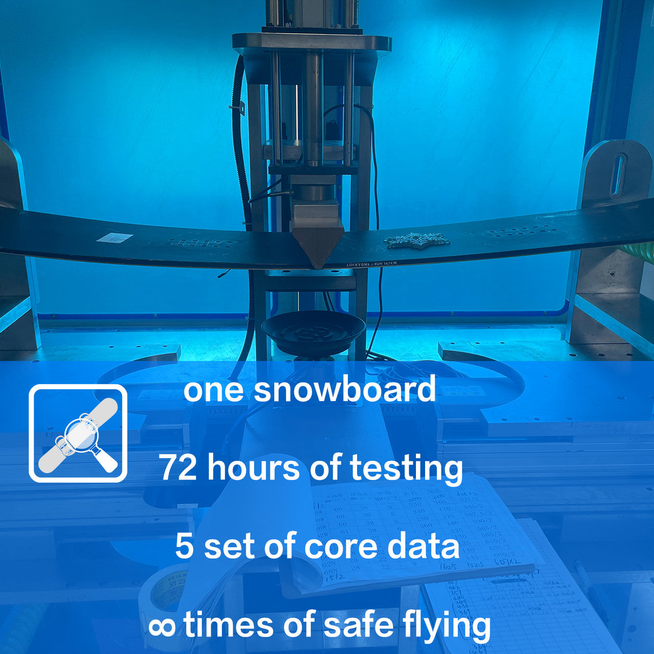 Snowboard accept customized logo